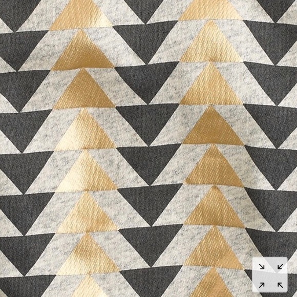 J. Crew Vintage Sweatshirt in Metallic Triangles - Picture 3 of 8